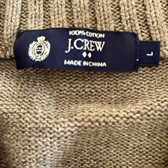 Mens’ J.Crew Button Neck Cotton Sweater Size L - Picture 3 of 4